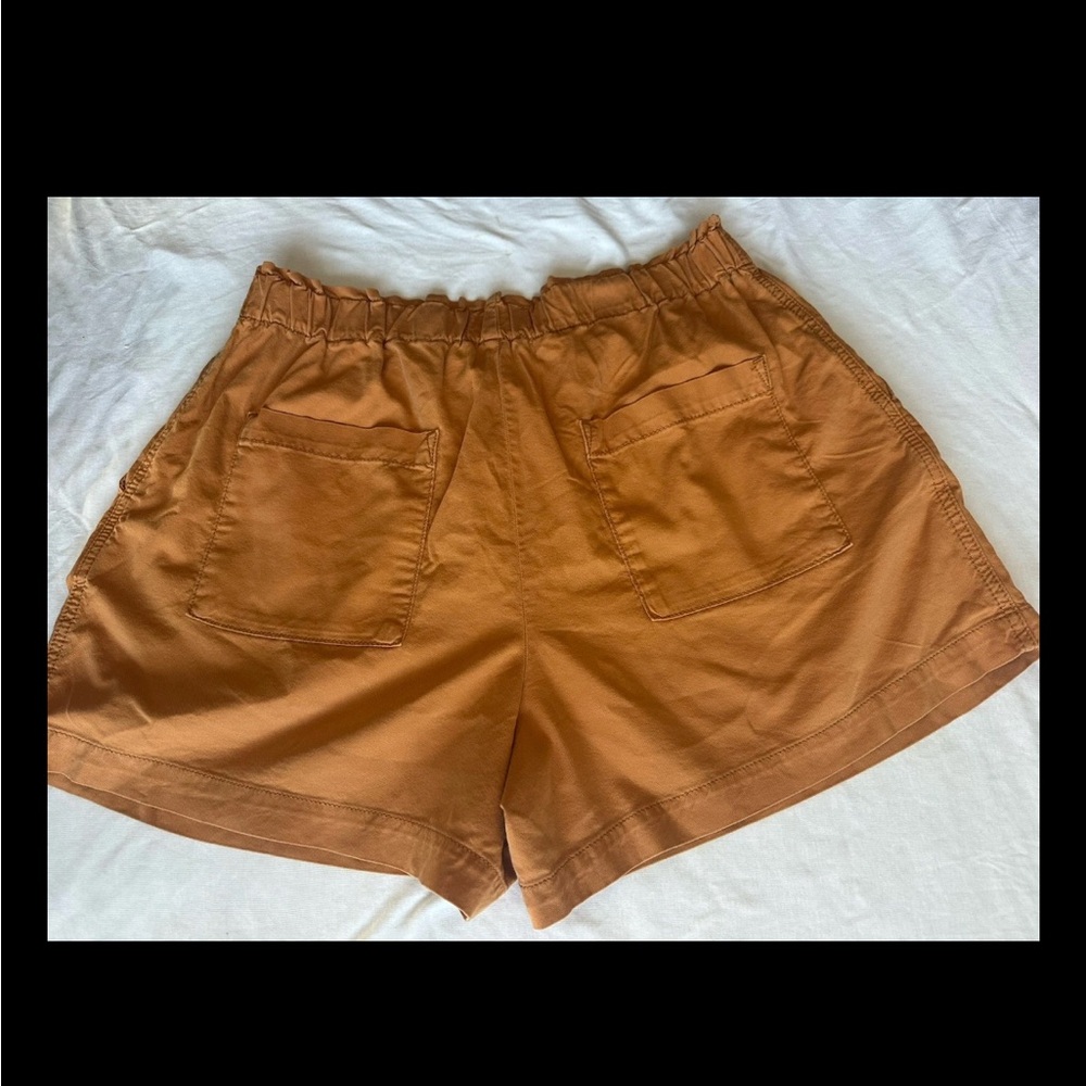 LOFT burnt orange  Casual Shorts elastic waist size Medium fits like Large - Picture 9 of 9